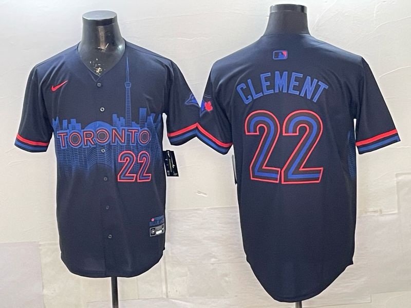 Men Toronto Blue Jays #22 Clement Black 2026 Nike Game MLB Jersey 001->women mlb jersey->Women Jersey